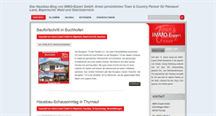 Desktop Screenshot of hausbau-blog.immo-expert-gmbh.de